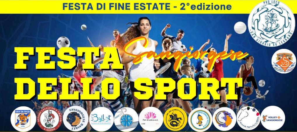 Evento “FESTA DELLO SPORT SANGIORGESE 2022”